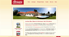 Desktop Screenshot of lechner-bau.at